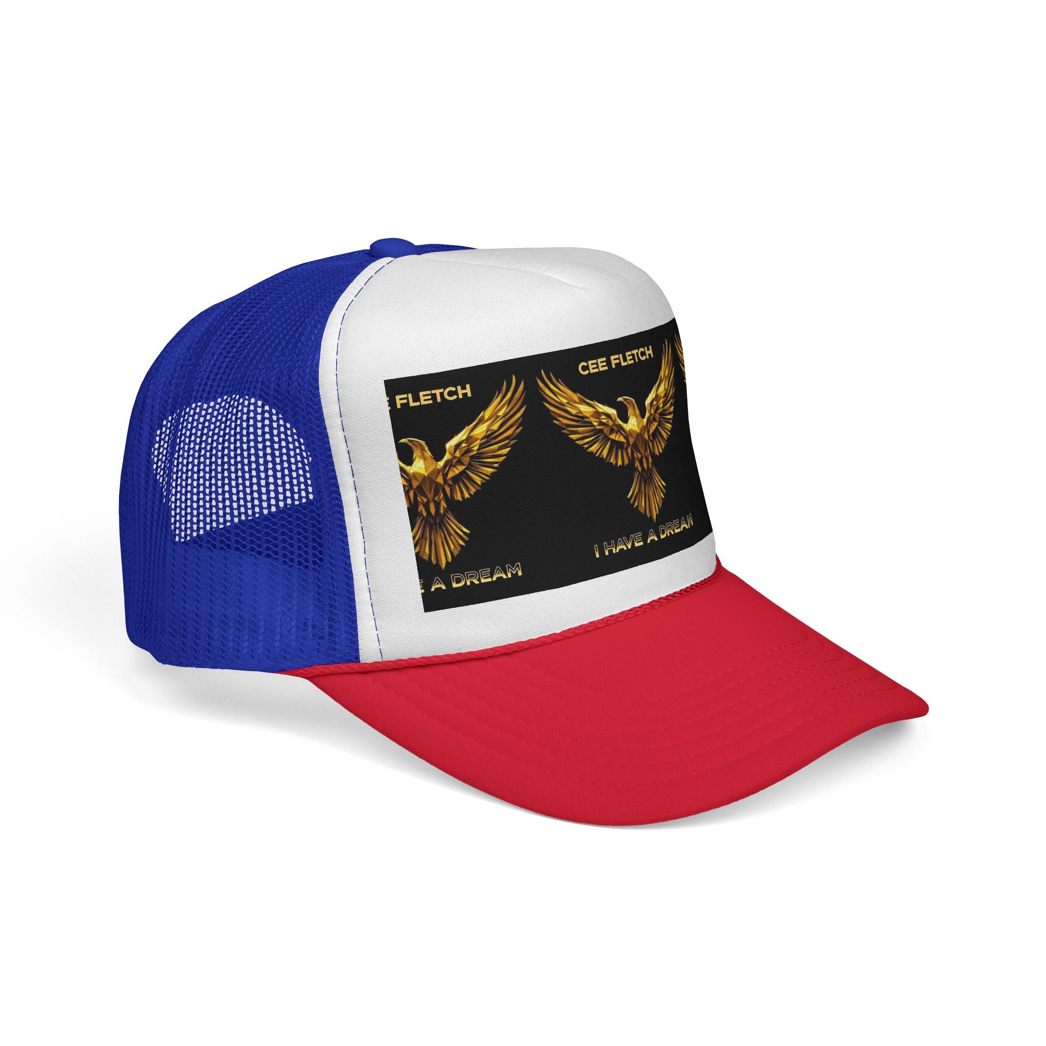 Golden Eagle Trucker Cap — "I Have a Dream" Graphic Mesh Hat