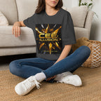 Illusion Graphic T-Shirt — 'Cee Illusion' Bold Gold Logo Tee