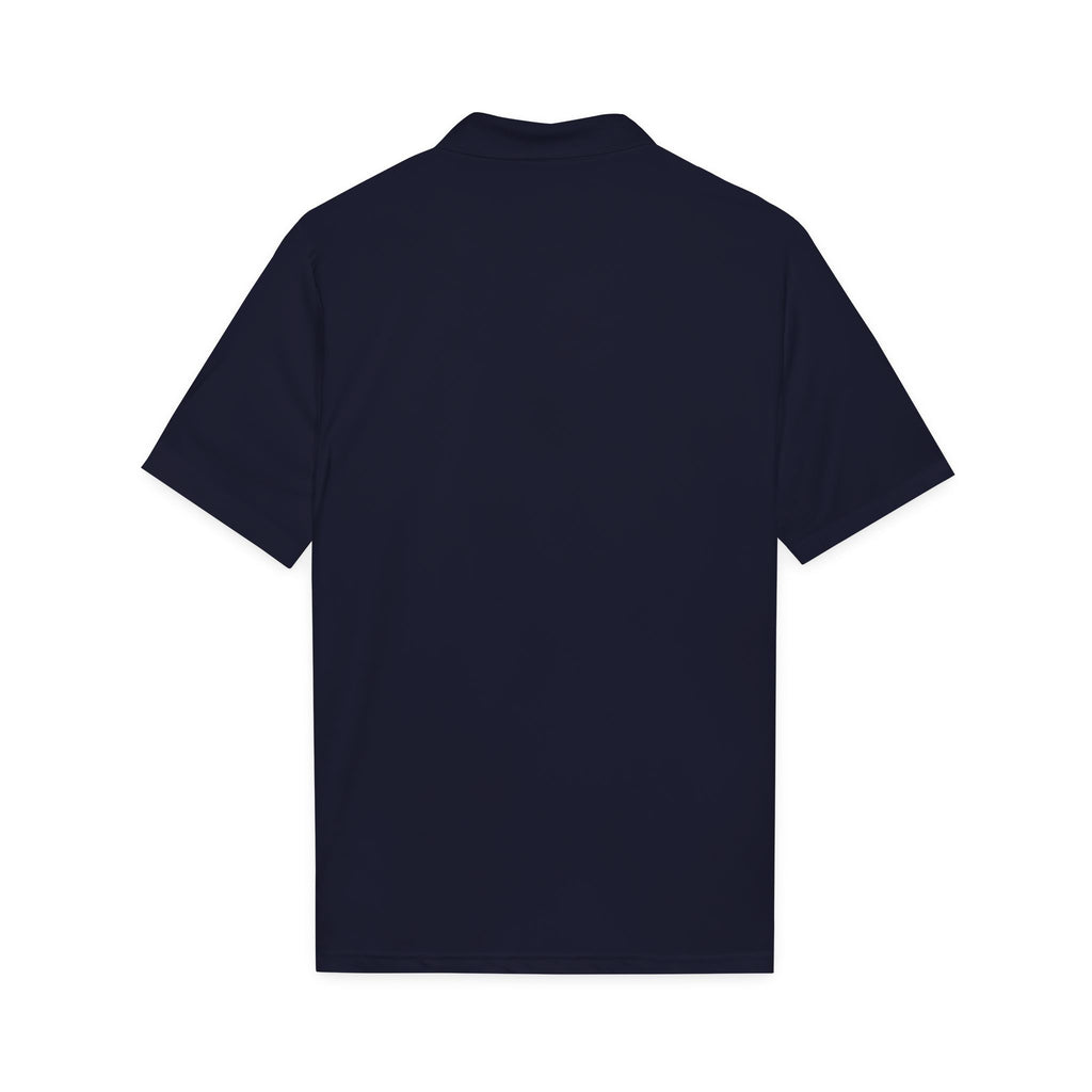 Logo Chest Polo Shirt — Gold Emblem Athletic Golf Polo