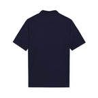 Logo Chest Polo Shirt — Gold Emblem Athletic Golf Polo