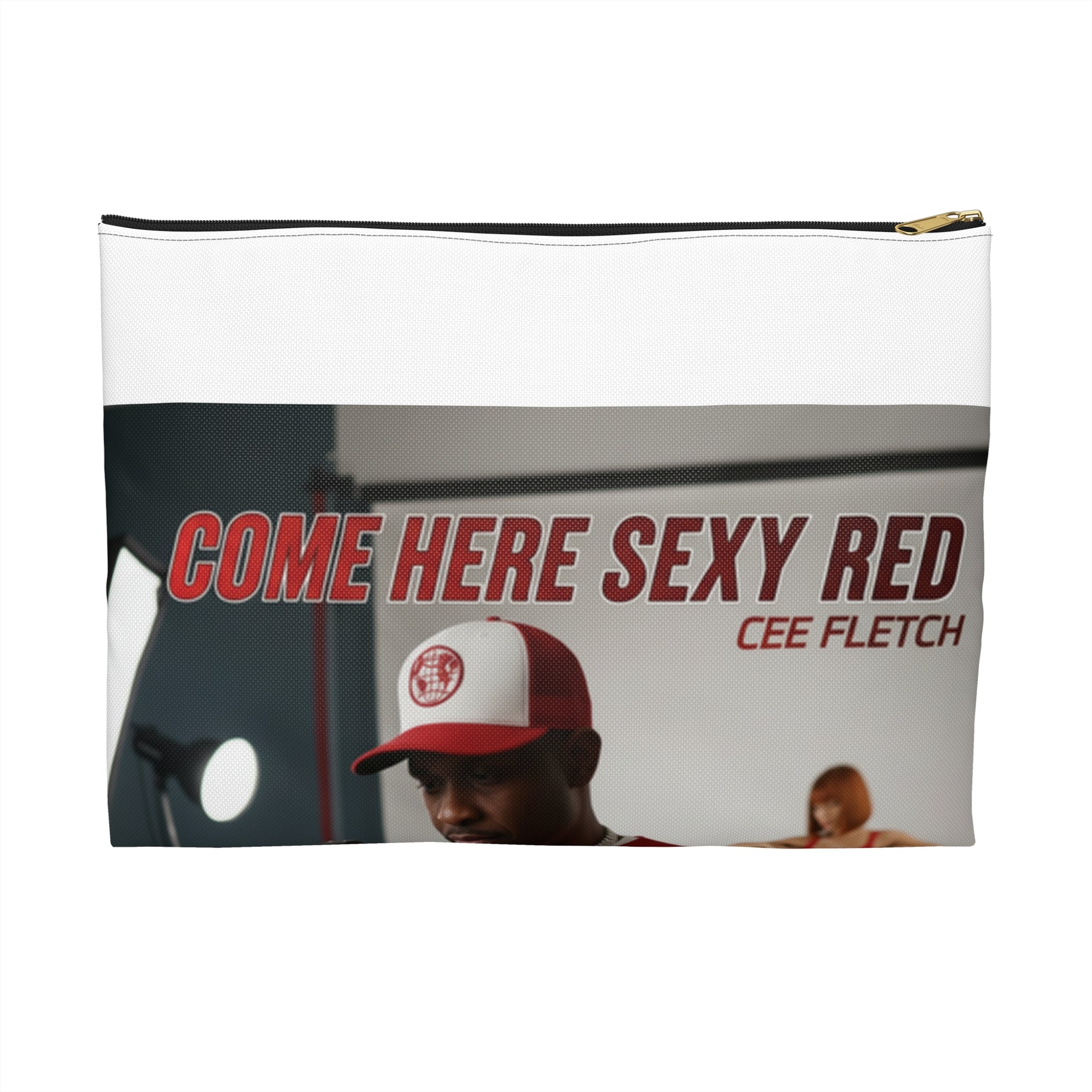 Accessory Pouch — “Come Here Sexy Red” Music Cover Zip Bag