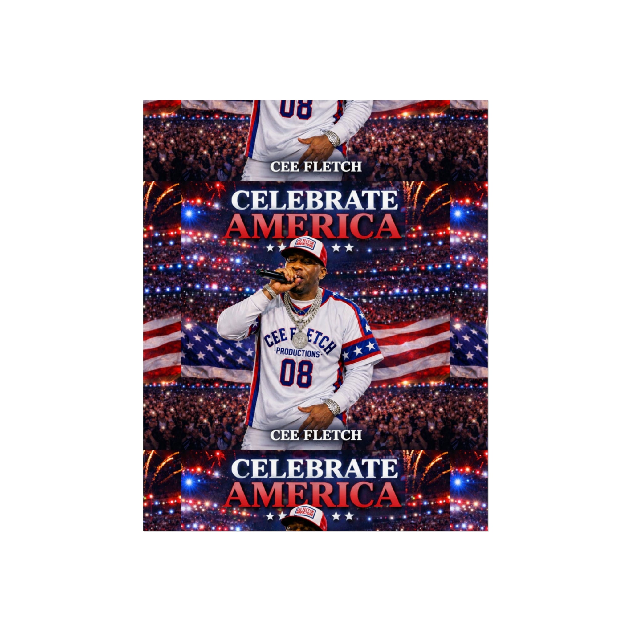 Celebrate America Fine Art Poster — Patriotic Concert Wall Art (Cee Fletch)