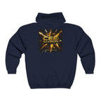 Illusion Logo Zip Hoodie — 'CEE Illusion' Gold Burst Full-Zip Sweatshirt
