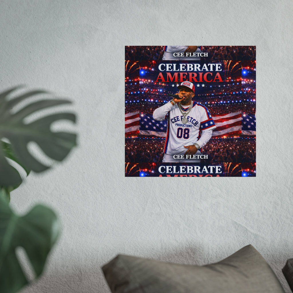 Celebrate America Fine Art Poster — Patriotic Concert Wall Art (Cee Fletch)
