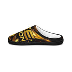 Gold Emblem Indoor Slippers — Cozy Women's House Shoes