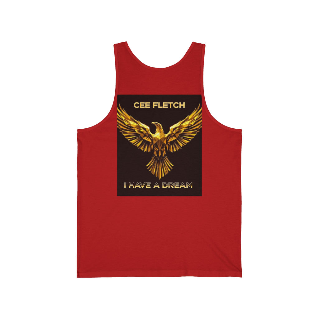Cee Fletch 'I Have a Dream' Gold Eagle Tank Top