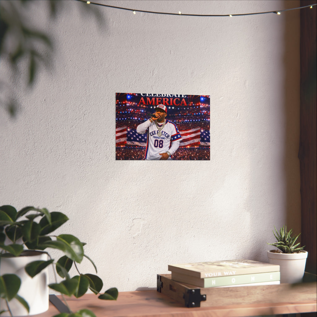 Celebrate America Fine Art Poster — Patriotic Concert Wall Art (Cee Fletch)