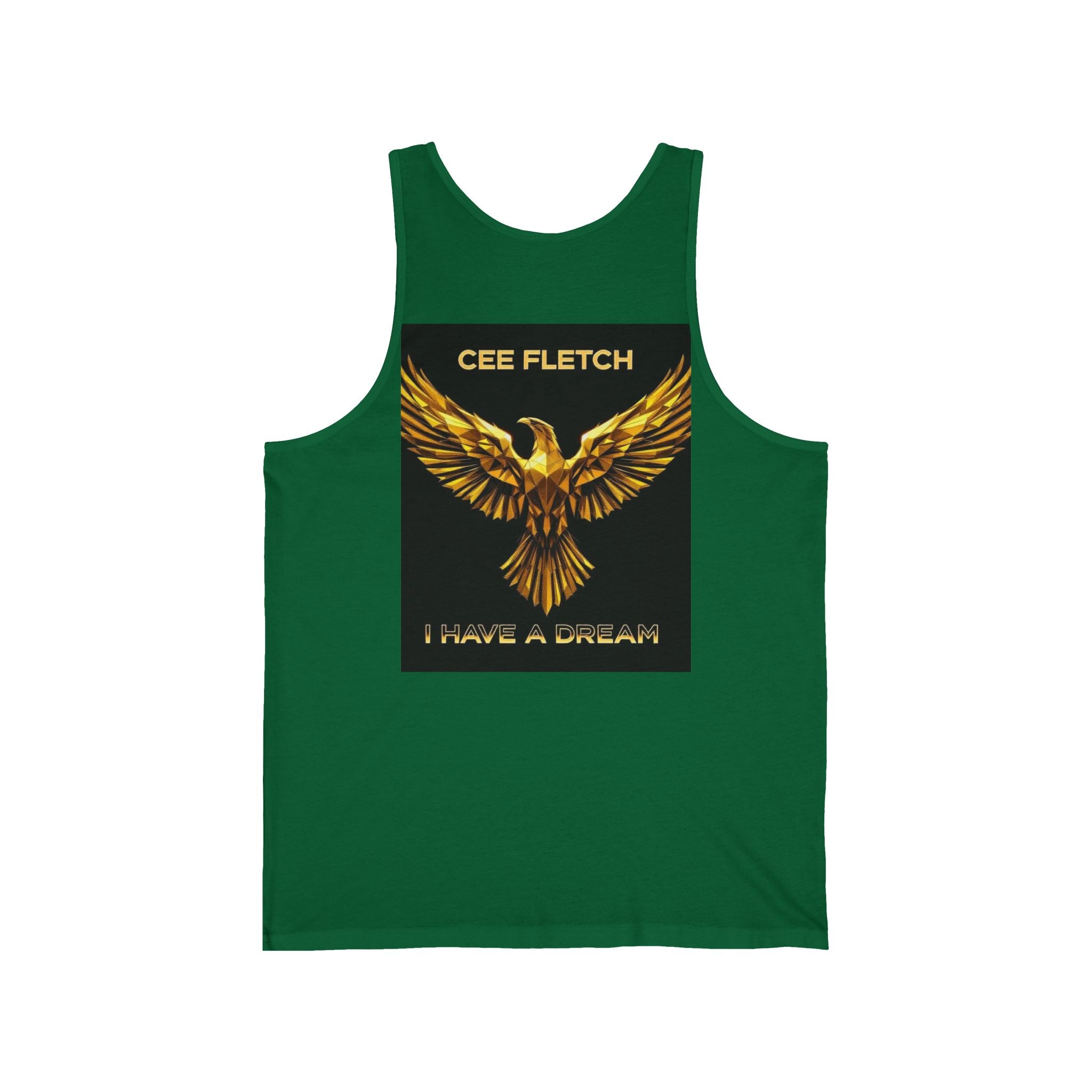 Cee Fletch 'I Have a Dream' Gold Eagle Tank Top
