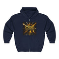 Illusion Logo Zip Hoodie — 'CEE Illusion' Gold Burst Full-Zip Sweatshirt