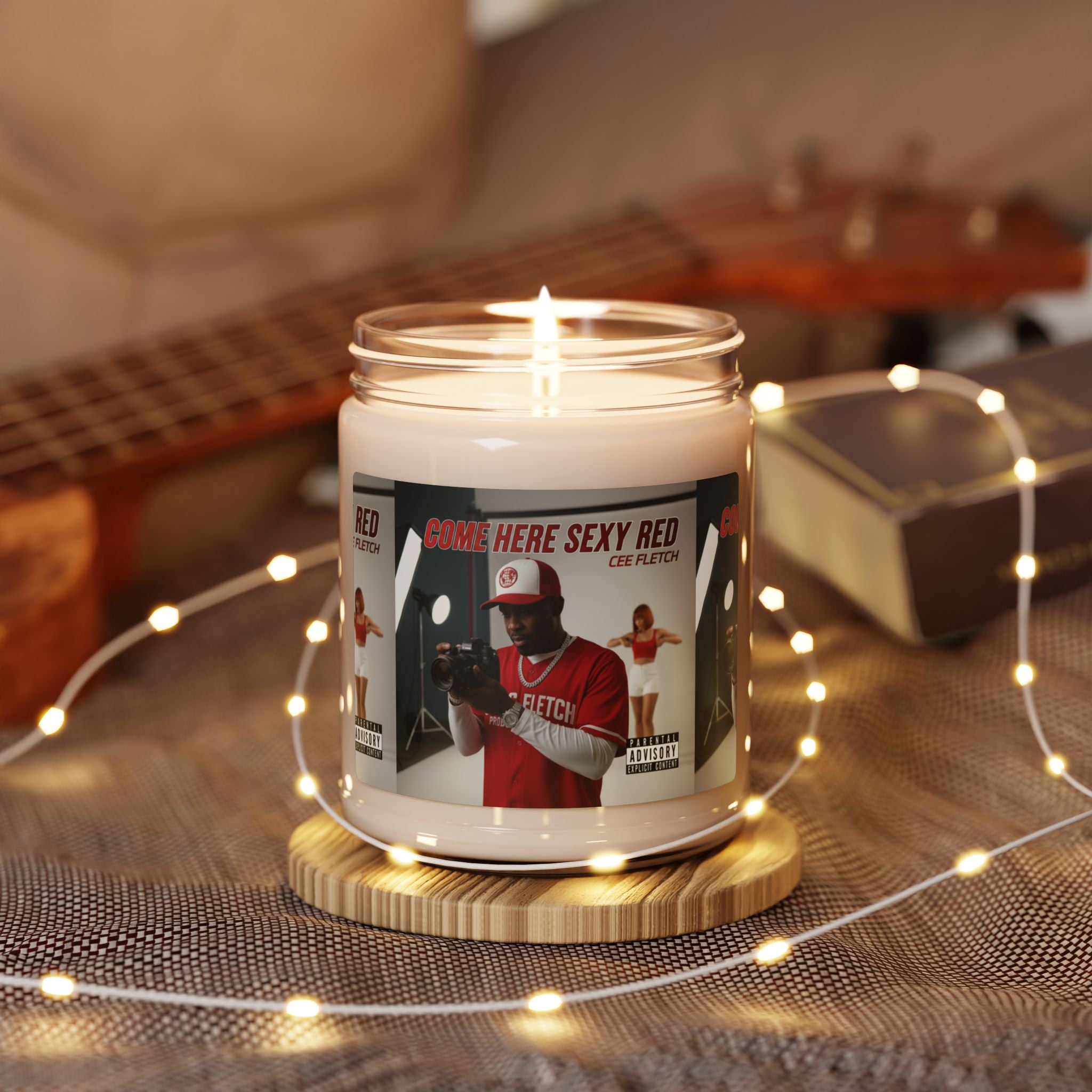 Soy Candle — “Come Here Sexy Red” Album Art Scented Candle (9 oz)