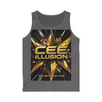 Cee Illusion Graphic Tank Top — 'They Ain’t Ready 4 This' Gold Star Streetwear