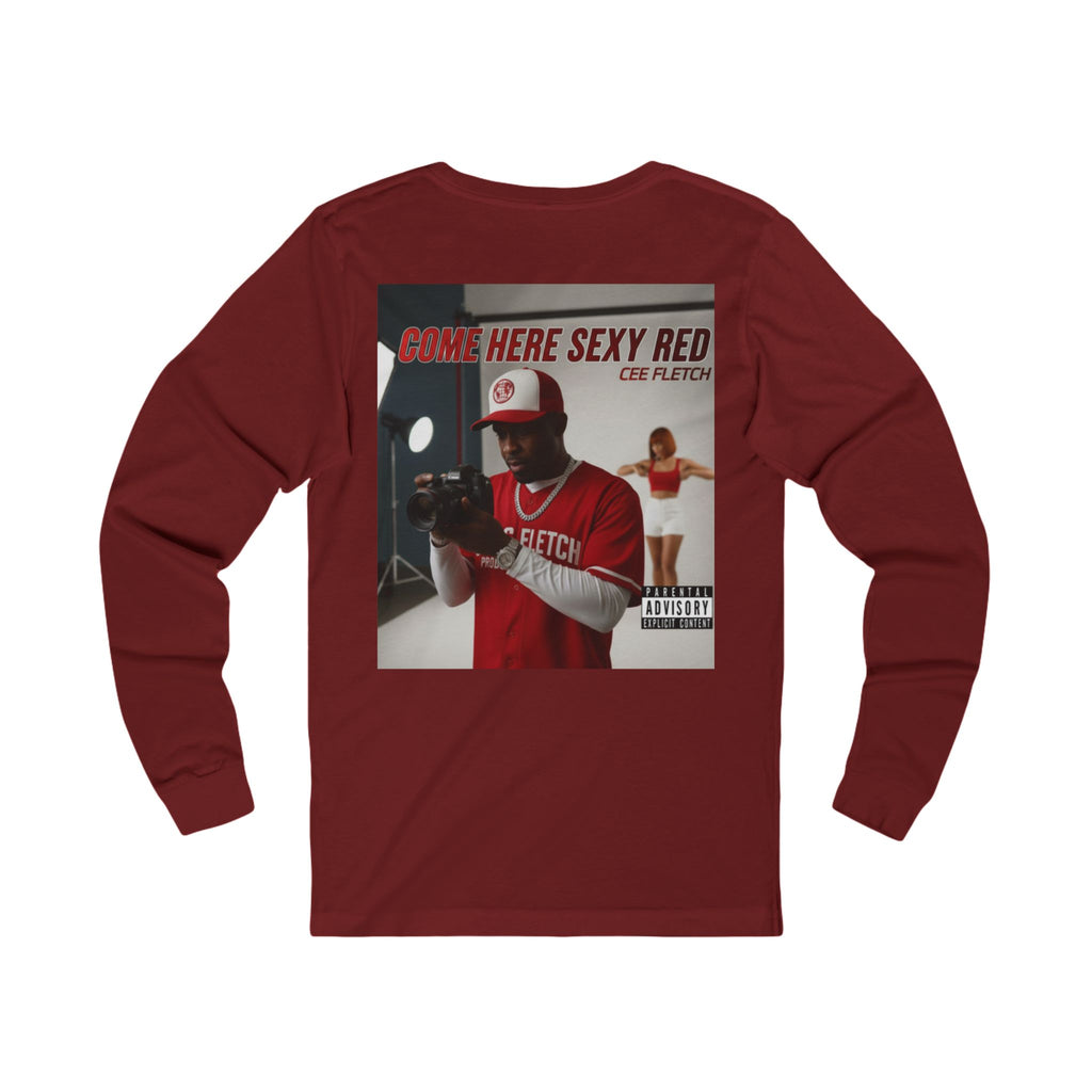 Here Sexy Red Album Cover Long Sleeve Tee