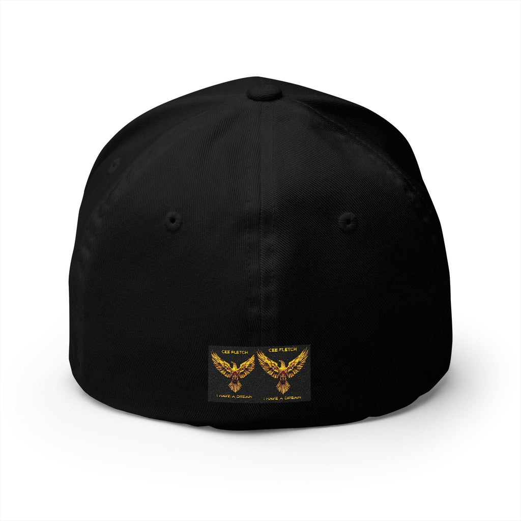 Embroidered Golden Eagle Patch Cap – Retro Military Crest Hat