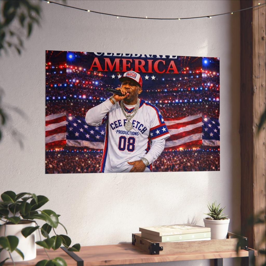 Celebrate America Fine Art Poster — Patriotic Concert Wall Art (Cee Fletch)