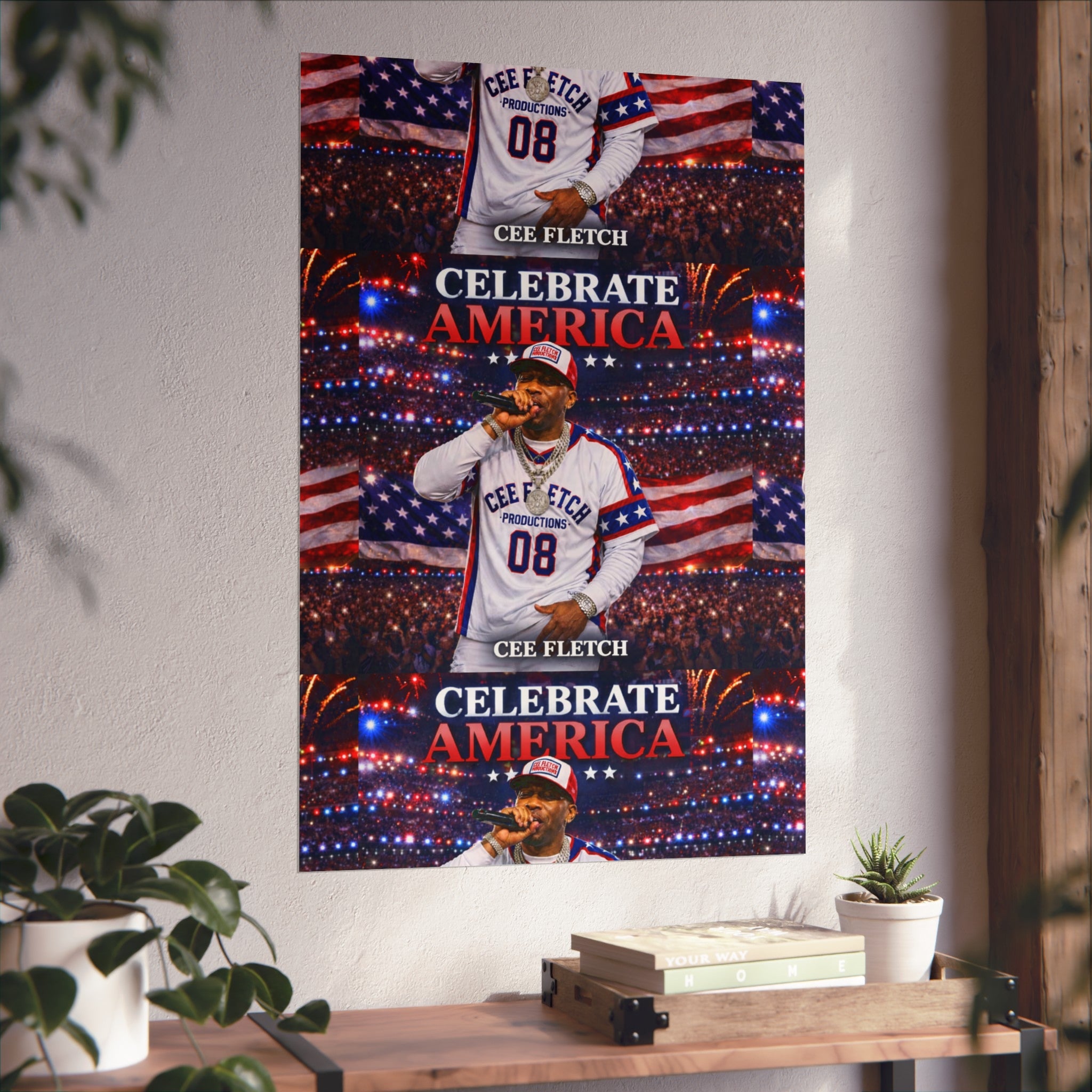 Celebrate America Fine Art Poster — Patriotic Concert Wall Art (Cee Fletch)