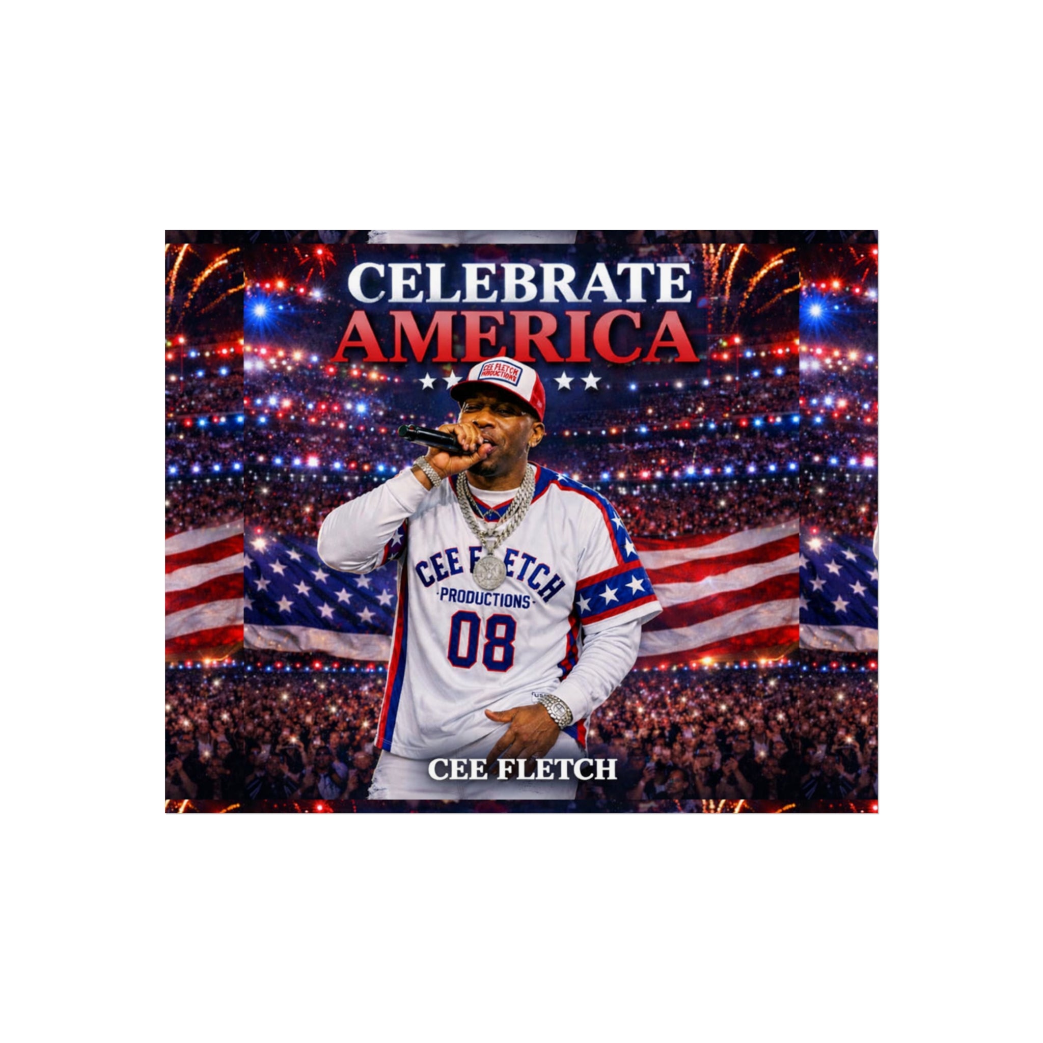 Celebrate America Fine Art Poster — Patriotic Concert Wall Art (Cee Fletch)