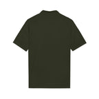 Logo Chest Polo Shirt — Gold Emblem Athletic Golf Polo
