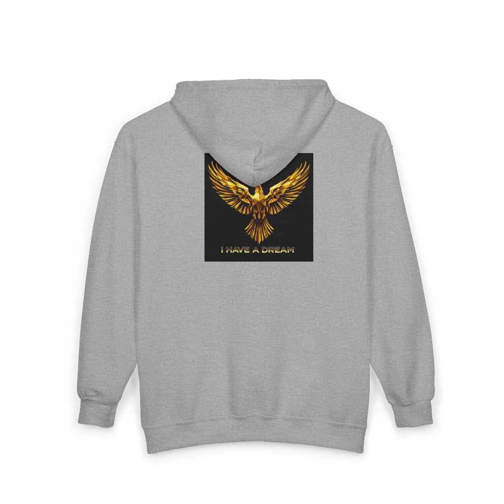 Golden Phoenix Zip Hoodie - "Cee Fletch I Have A Dream" Graphic