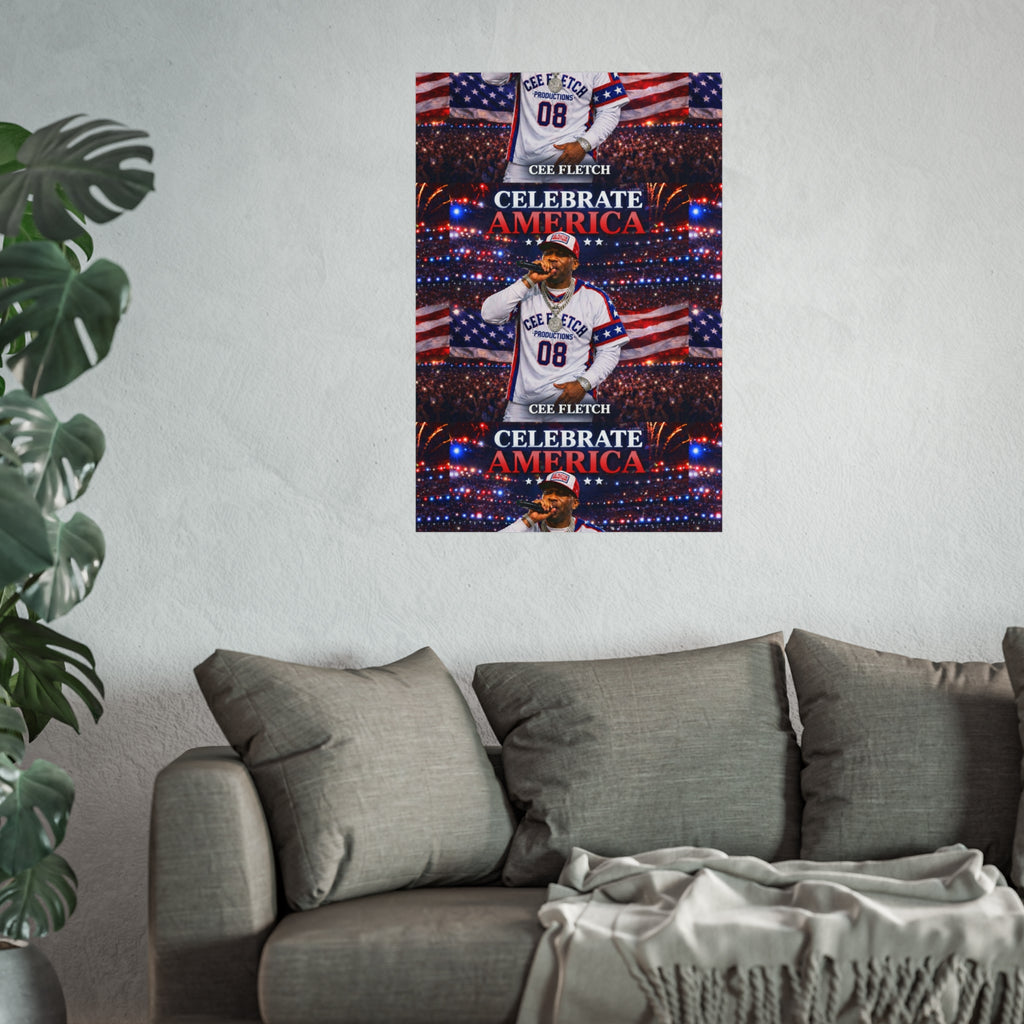 Celebrate America Fine Art Poster — Patriotic Concert Wall Art (Cee Fletch)