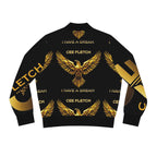 I Have a Dream Gold Eagle Bomber Jacket — Women's Black AOP
