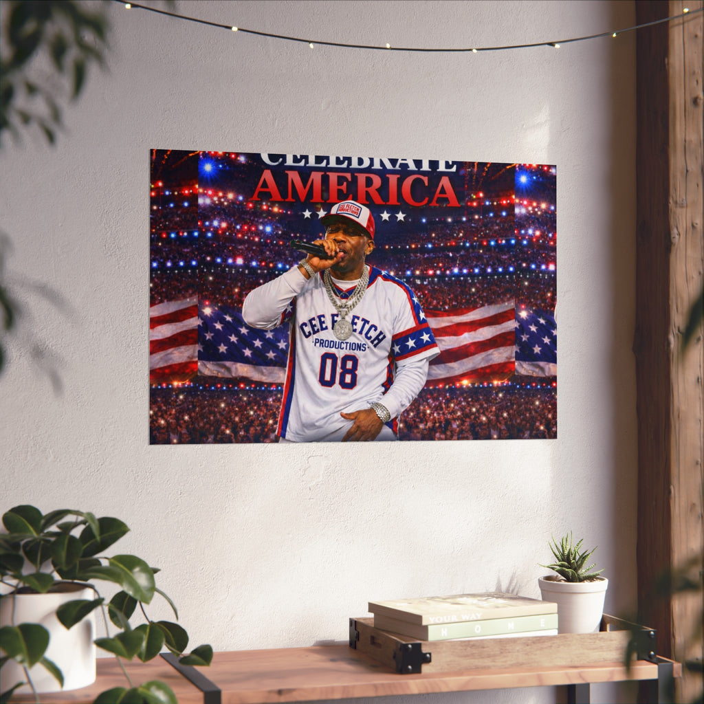 Celebrate America Fine Art Poster — Patriotic Concert Wall Art (Cee Fletch)