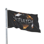 Double-Sided Flag — ‘C’ Fletch Productions Logo Globe Flag (Outdoor/Indoor)