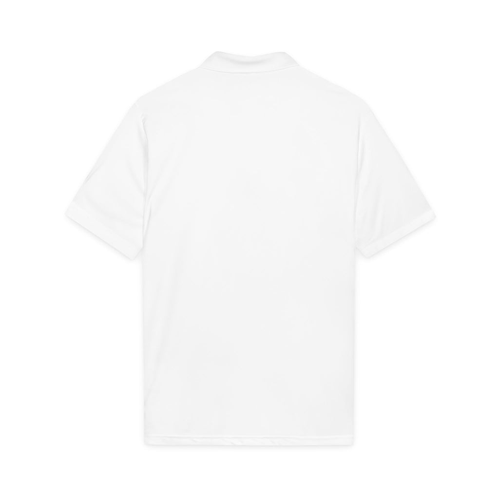 Logo Chest Polo Shirt — Gold Emblem Athletic Golf Polo