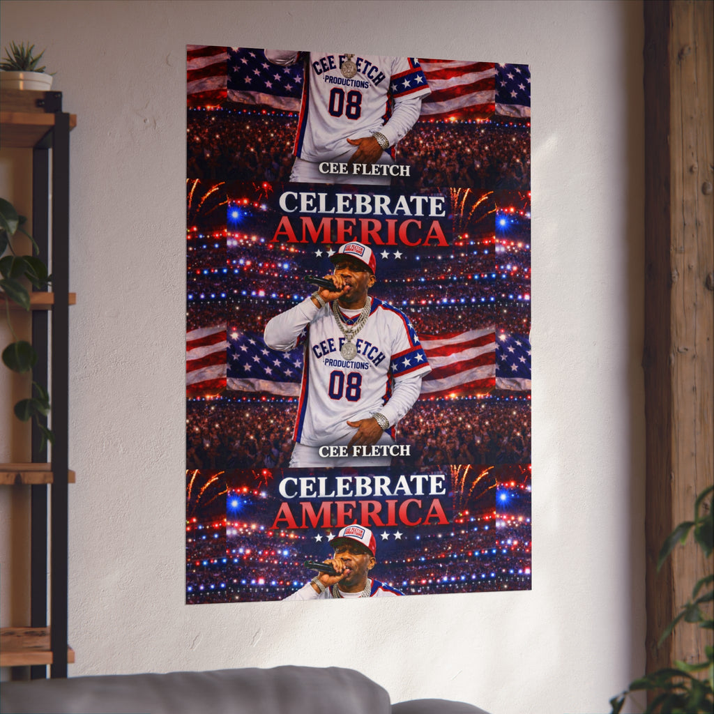 Celebrate America Fine Art Poster — Patriotic Concert Wall Art (Cee Fletch)