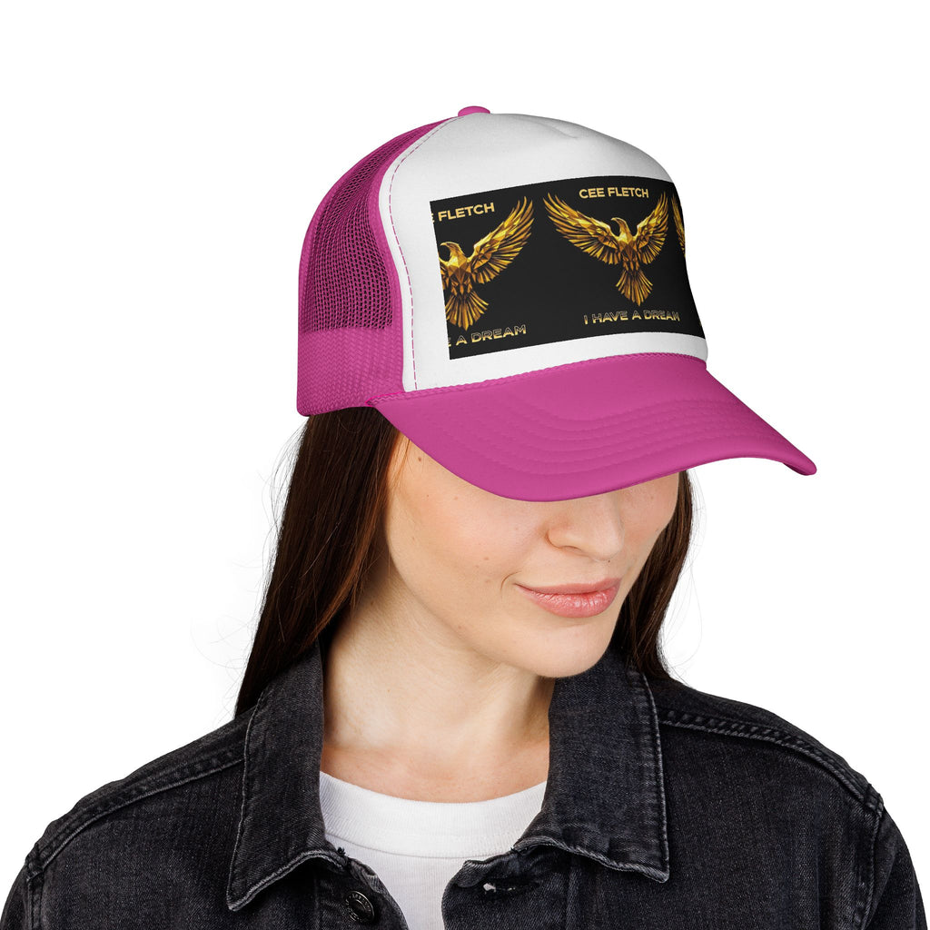 Golden Eagle Trucker Cap — "I Have a Dream" Graphic Mesh Hat