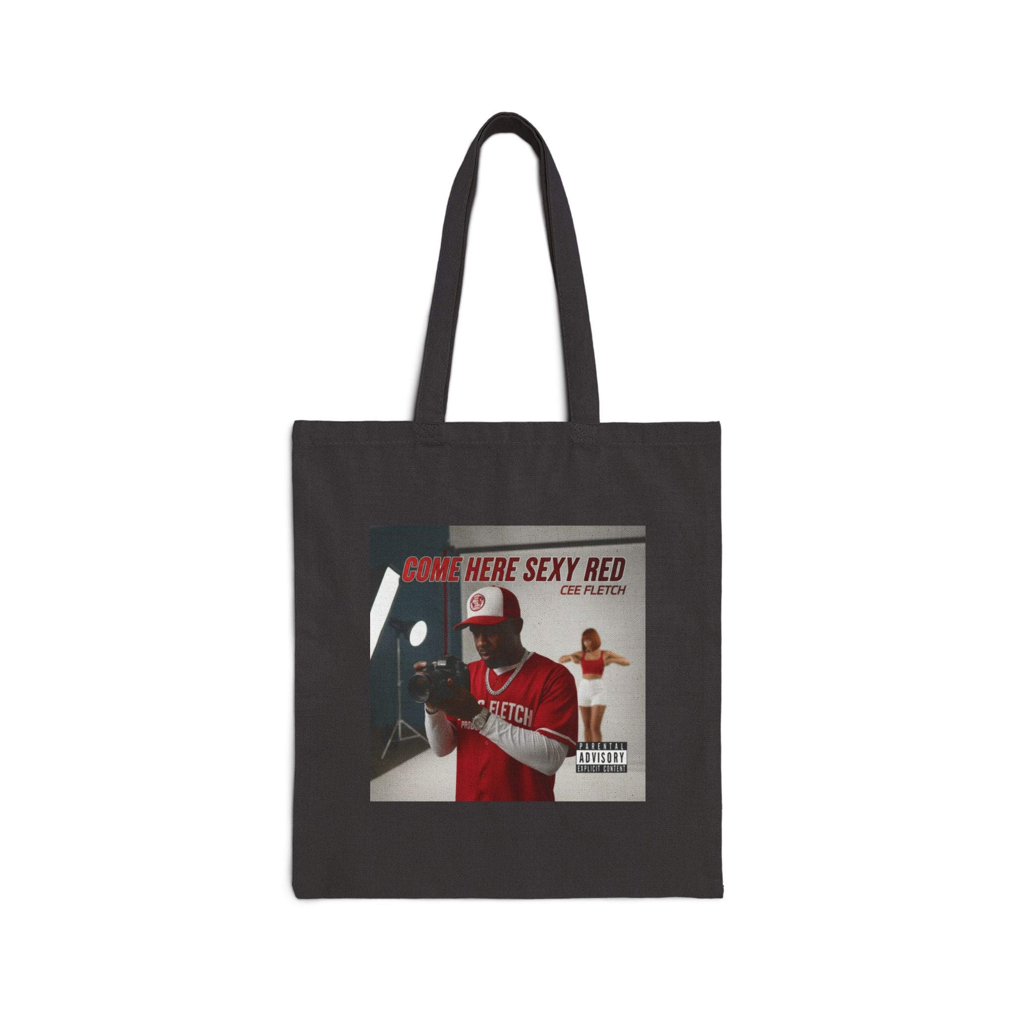 Tote Bag — 'Here Sexy Red' Album Art Cotton Canvas Tote