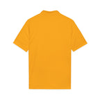 Logo Chest Polo Shirt — Gold Emblem Athletic Golf Polo