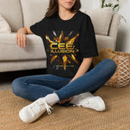 Illusion Graphic T-Shirt — 'Cee Illusion' Bold Gold Logo Tee