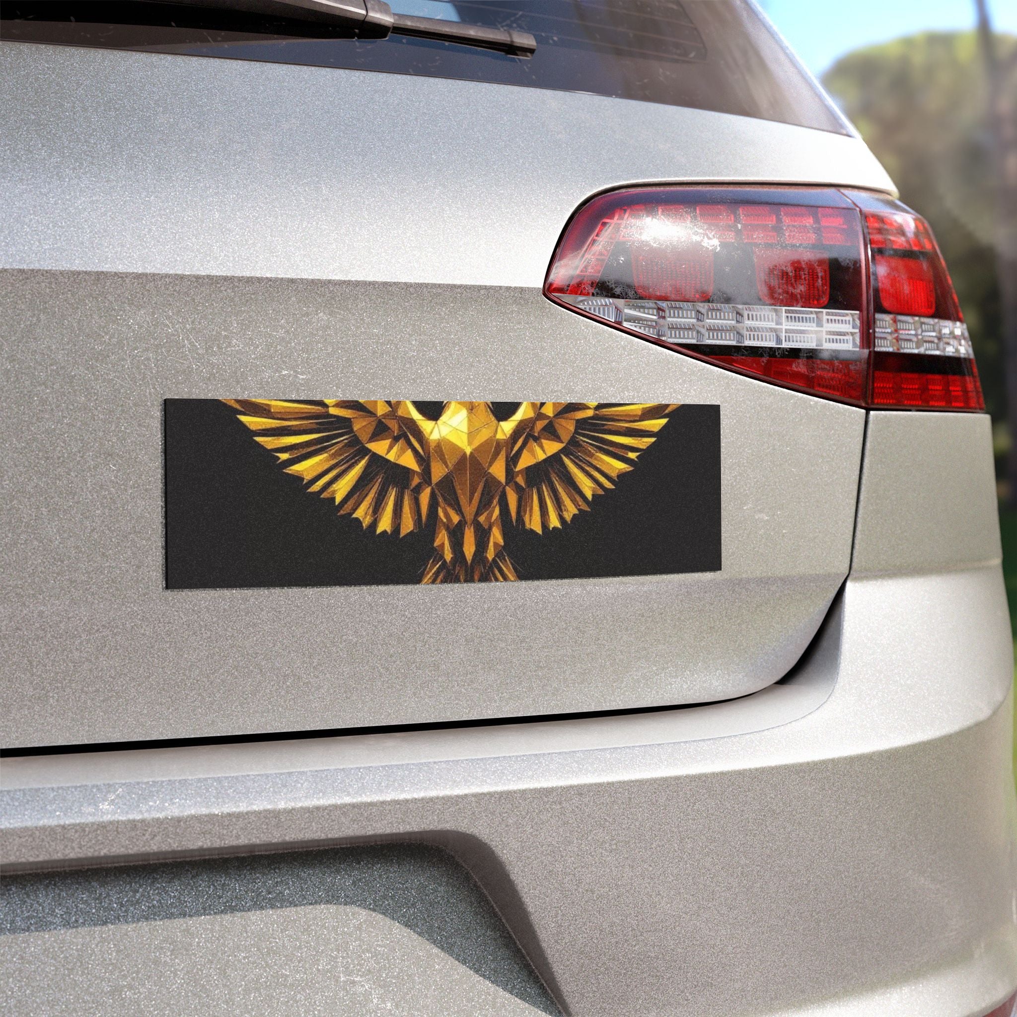 Gold Phoenix Car Magnet — “Cee Fletch I Have a Dream” Decorative Auto Magnet