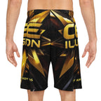 Basketball Shorts — Gold CE Illusion All-Over Print