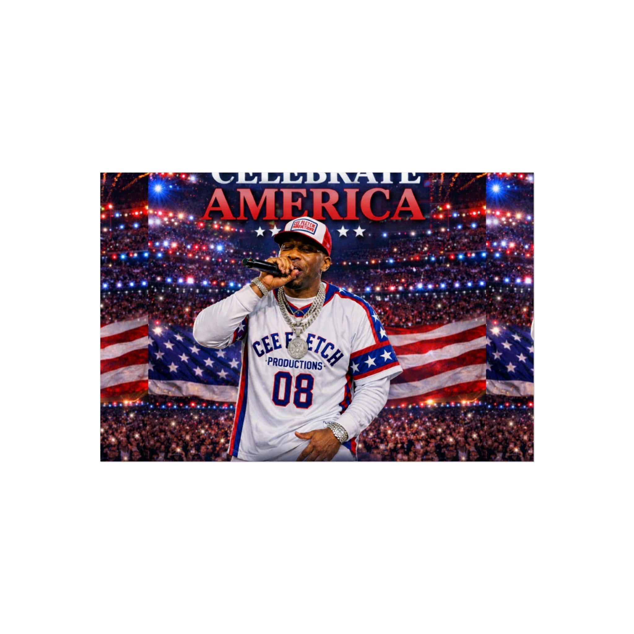 Celebrate America Fine Art Poster — Patriotic Concert Wall Art (Cee Fletch)