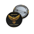 Pin Button — Gold Phoenix Design "I Have a Dream" (Custom Name Option)