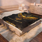 Velveteen Blanket — Gold Phoenix "I Have a Dream" Personalized Throw