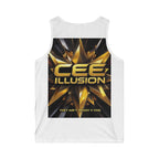Cee Illusion Graphic Tank Top — 'They Ain’t Ready 4 This' Gold Star Streetwear