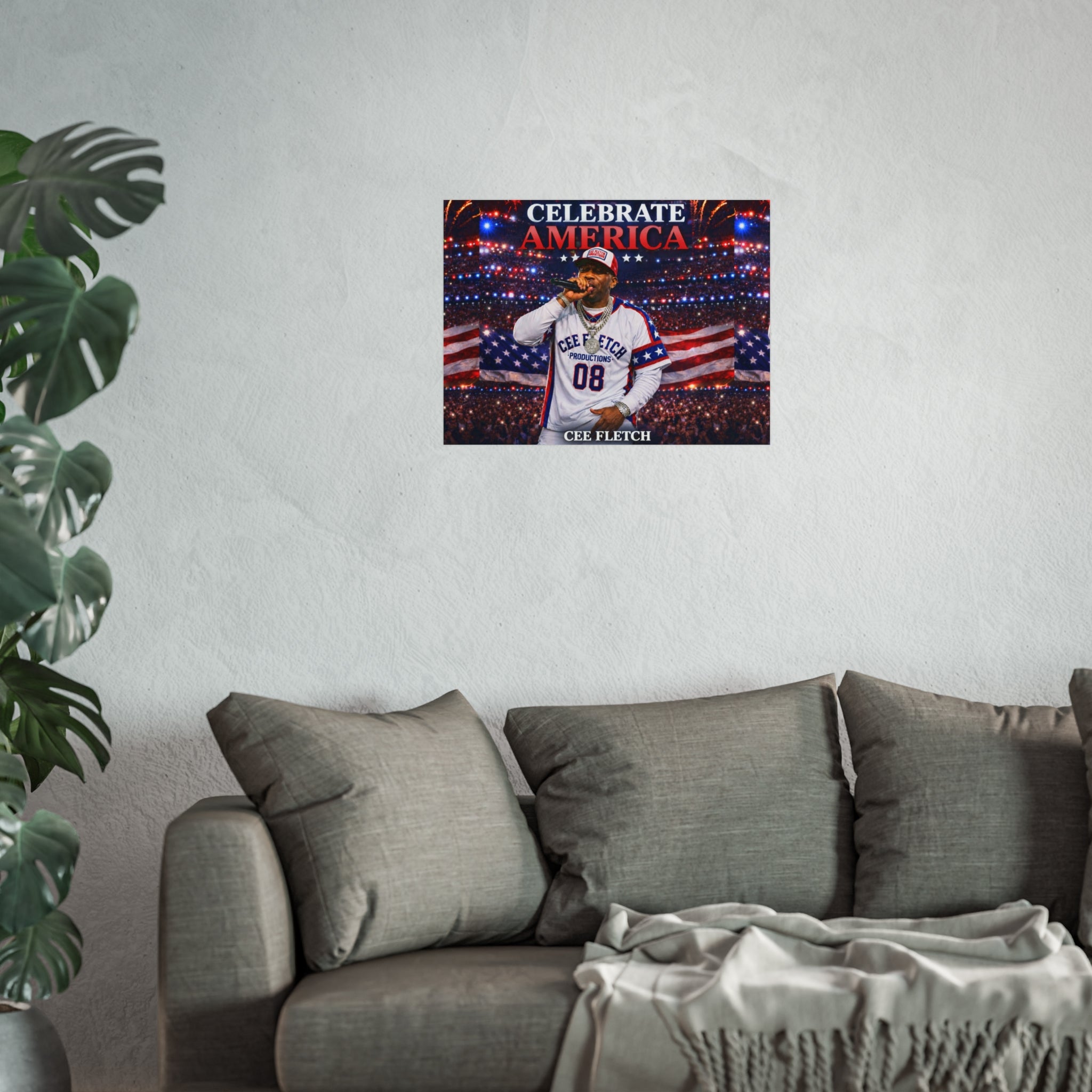 Celebrate America Fine Art Poster — Patriotic Concert Wall Art (Cee Fletch)