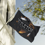 Double-Sided Flag — ‘C’ Fletch Productions Logo Globe Flag (Outdoor/Indoor)
