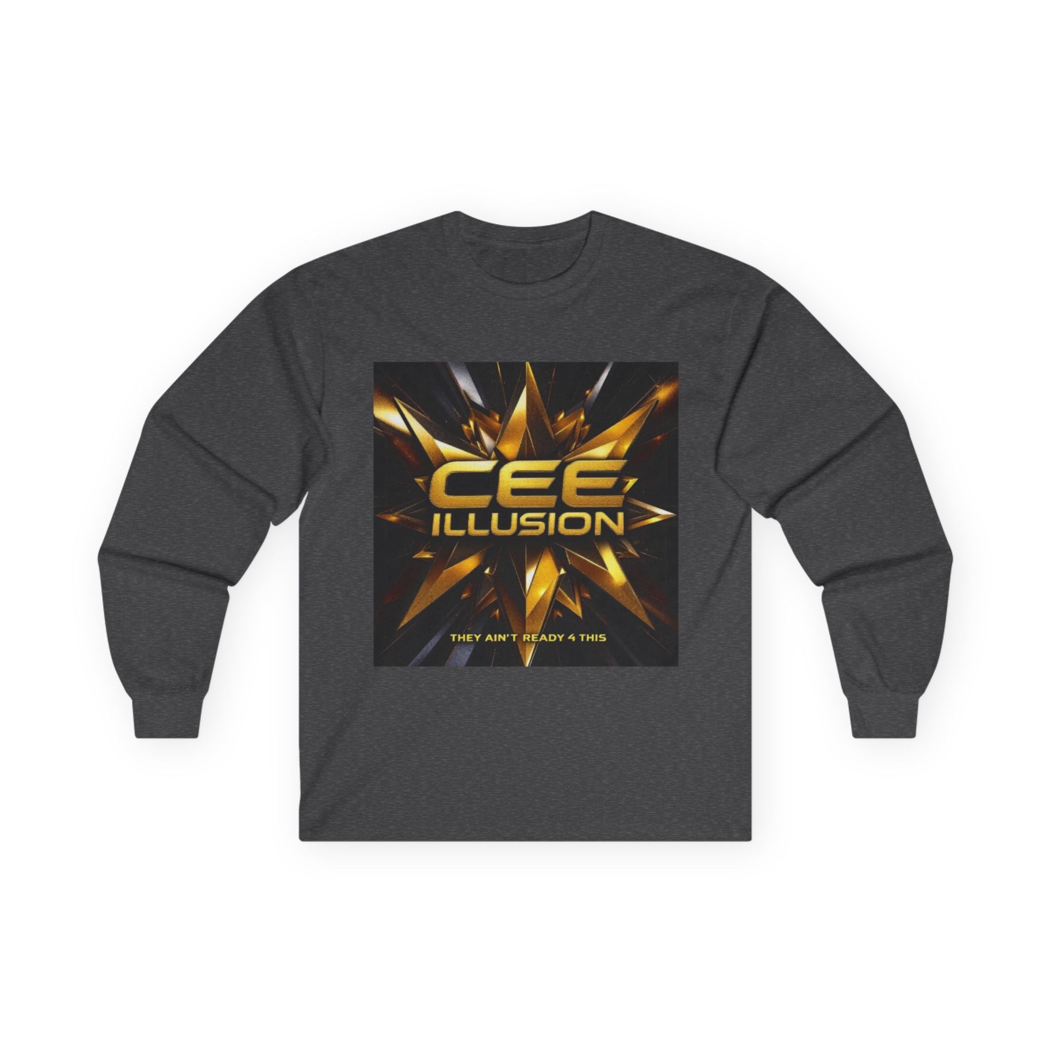 Illusion Logo Long Sleeve Tee — 'CEE ILLUSION' Graphic Shirt