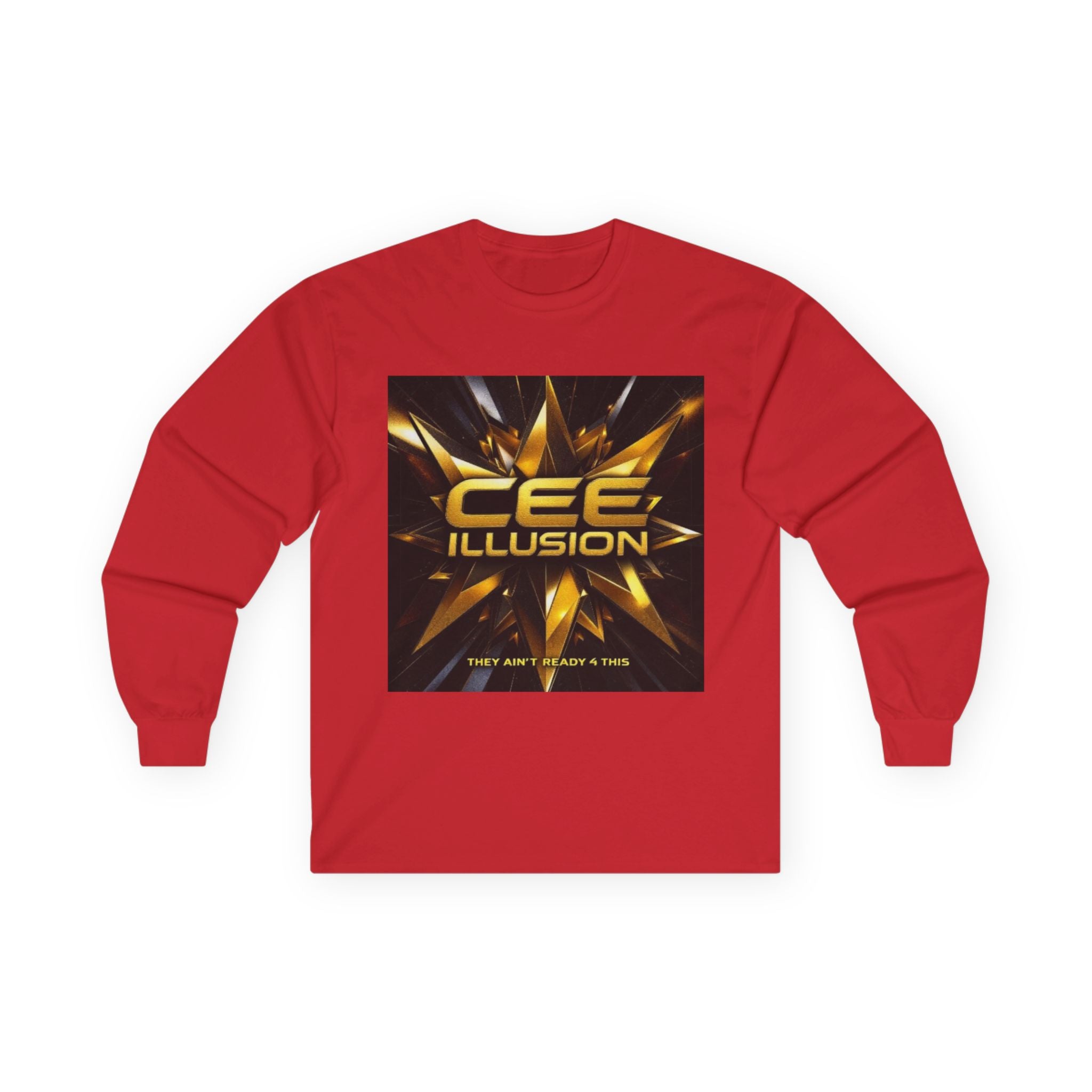 Illusion Logo Long Sleeve Tee — 'CEE ILLUSION' Graphic Shirt