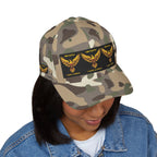 Embroidered Golden Eagle Patch Cap – Retro Military Crest Hat