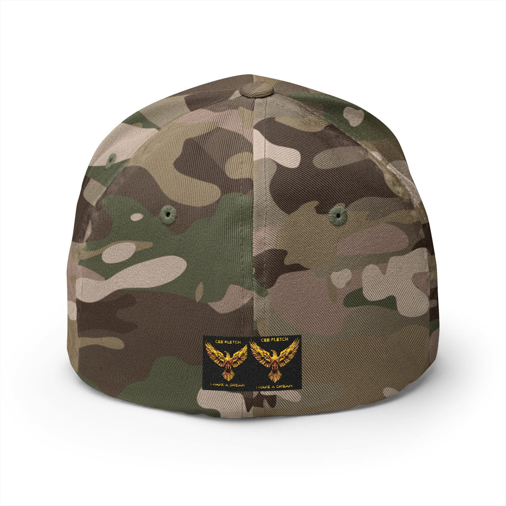 Embroidered Golden Eagle Patch Cap – Retro Military Crest Hat