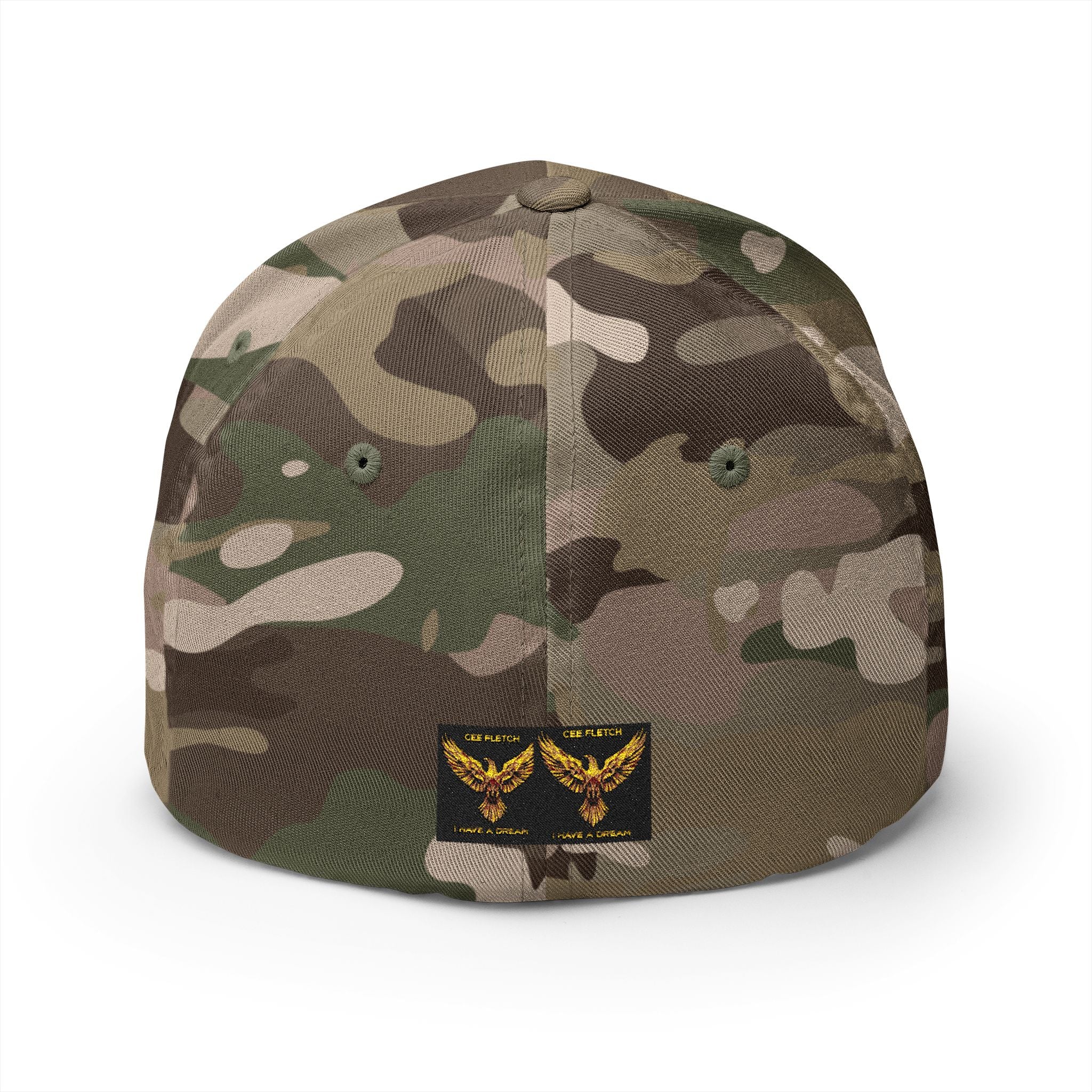 Embroidered Golden Eagle Patch Cap – Retro Military Crest Hat